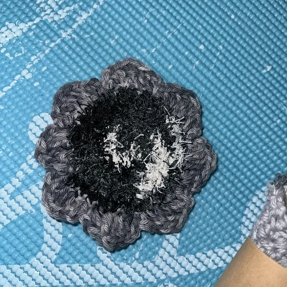 Black and Tan Handmade Cotton Multi Use Washcloth Set